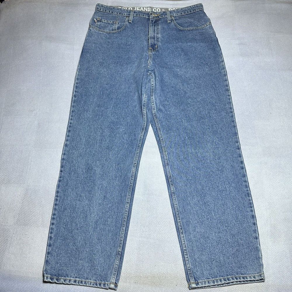 Vintage Y2K Ralph Lauren‎ Polo Jeans Straight Leg Denim Jeans Men's 35x31.5**